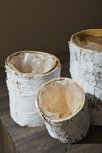 Design Shop Birch Bowl White 10"x 4.7"