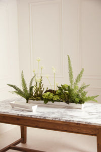Design Shop White Edison Tray 17.5"x 4"x 3"