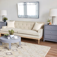 Villa & House William Mirror, Clear and Gray