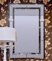 Villa & House William Mirror, Clear and Gray
