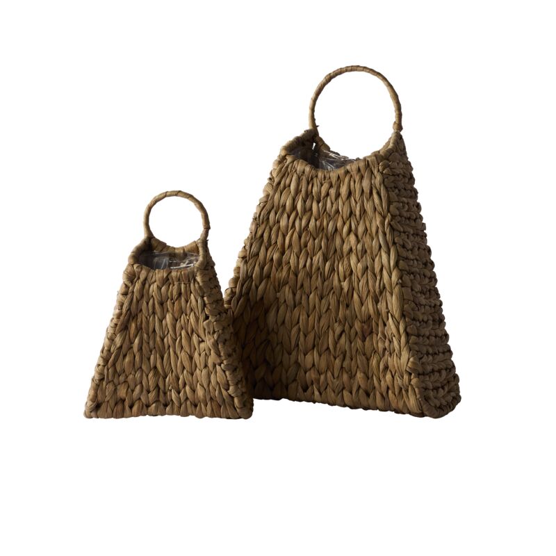 Design Shop Woven Wall Basket 7.5"x 3.5"x 10"