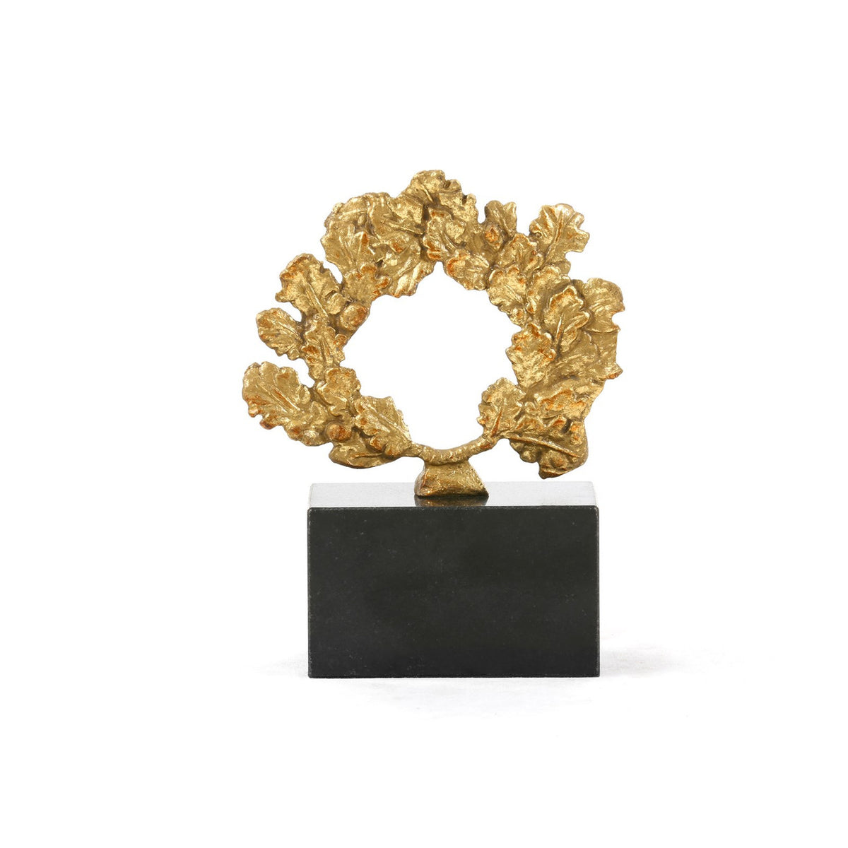 Villa & House Wreath Statue, Gold Leaf