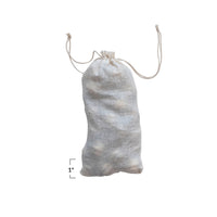 Design Shop Embossed Mercury Glass Ornaments in Muslin Bag, Set of 36