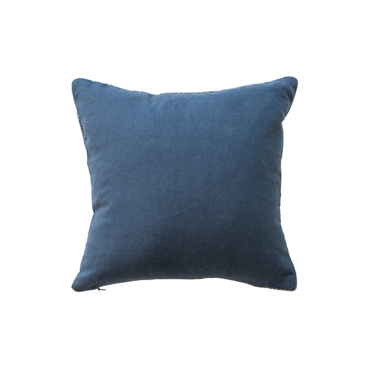 Design Shop 12" Square Cotton Printed Pillow w/ Wreath, Embroidery, Beads & Pom Poms