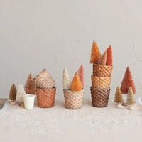 Design Shop Recycled Glass Hobnail Tealight/Votive Holders, Frosted Finish, Boxed Set of 6