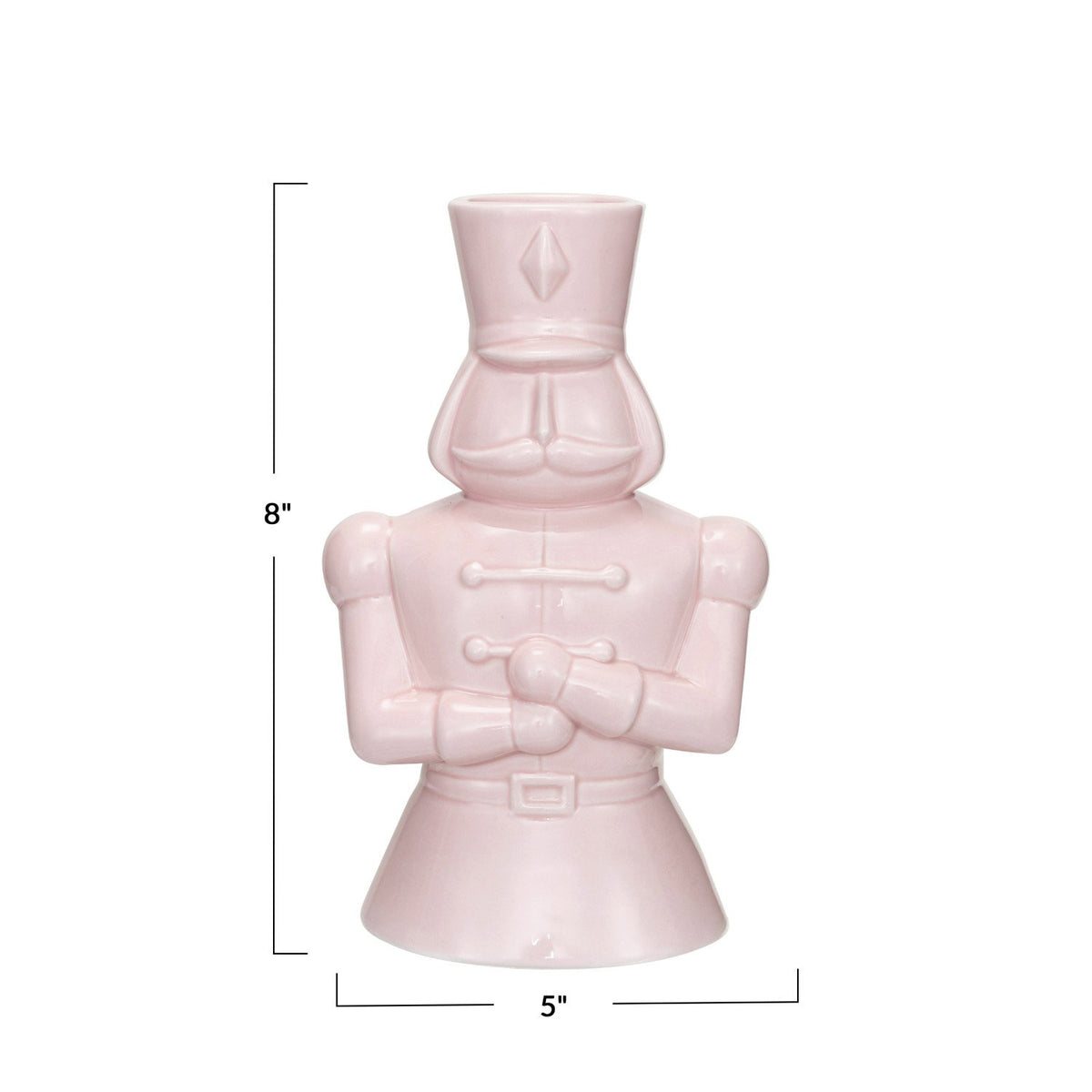 Design Shop Ceramic Soldier Vase, Pink