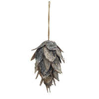 Design Shop Birch Bark Pinecone Ornament, Natural