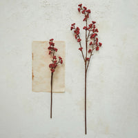 Design Shop Faux Berry Stem, Red