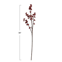 Design Shop Faux Berry Stem, Red