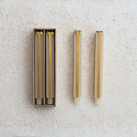 Design Shop Unscented Package Shaped Taper Candles in Box, Set of 2
