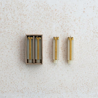Design Shop Unscented Package Shaped Taper Candles in Box, Set of 2