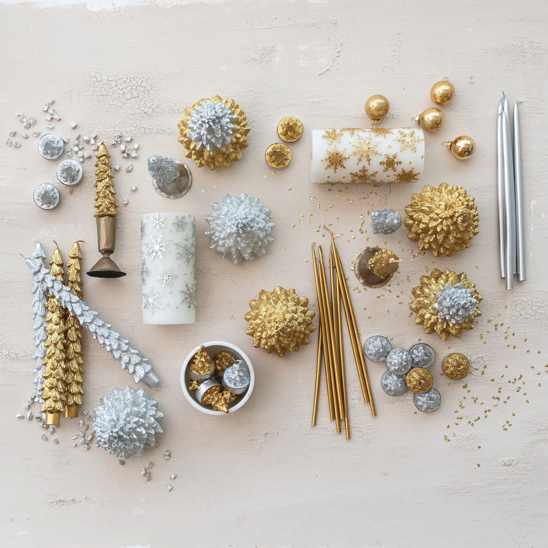 Design Shop Unscented Tree Shaped Tealights in Box, Set of 9