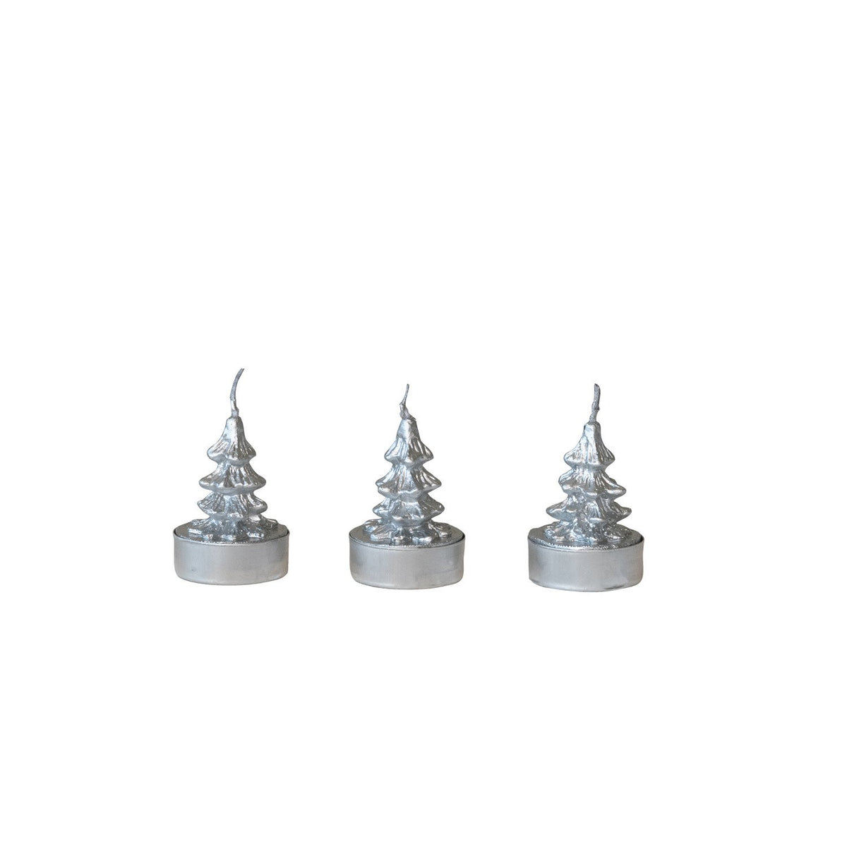 Design Shop Unscented Tree Shaped Tealights in Box, Set of 9