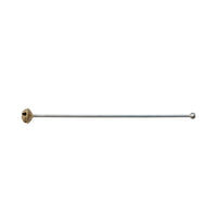 Design Shop Stainless Steel and Brass Bell Cocktail Stirrer, 7.75"L