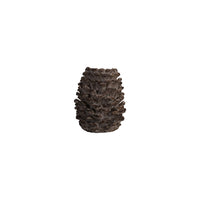 Design Shop Resin Pinecone Shaped Pillar Holder, Distressed Finish, Brown