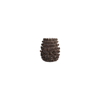 Design Shop Resin Pinecone Shaped Pillar Holder, Distressed Finish, Brown