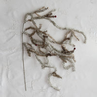Design Shop 29-1/2"H Tinsel Spray with Ornaments, Multi Color