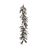 Design Shop 72"L x 7-3/4"H Tinsel Garland with Ornaments, Multi Color