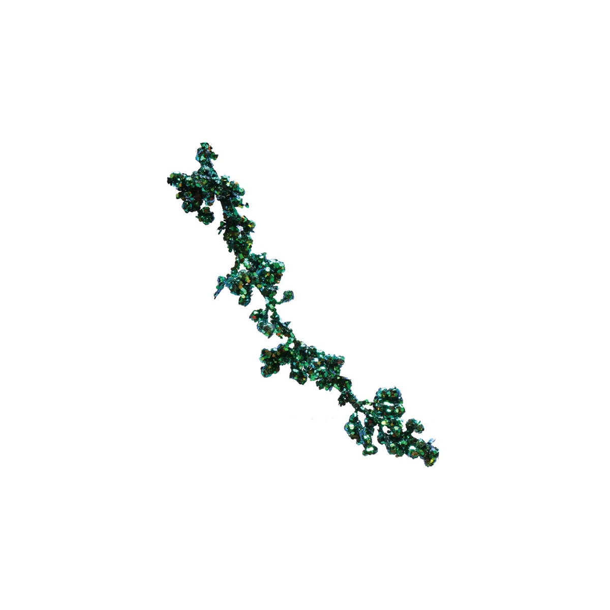 Design Shop Foam & Glitter Ball Garland, Iridescent Finish, Green