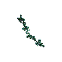 Design Shop Foam & Glitter Ball Garland, Iridescent Finish, Green