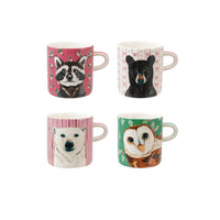 Design Shop Holiday Animal Stoneware Mugs, 16 oz., 4 Styles