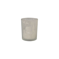 Design Shop Etched Mercury Glass Votive Holder, Silver, 4.75"H