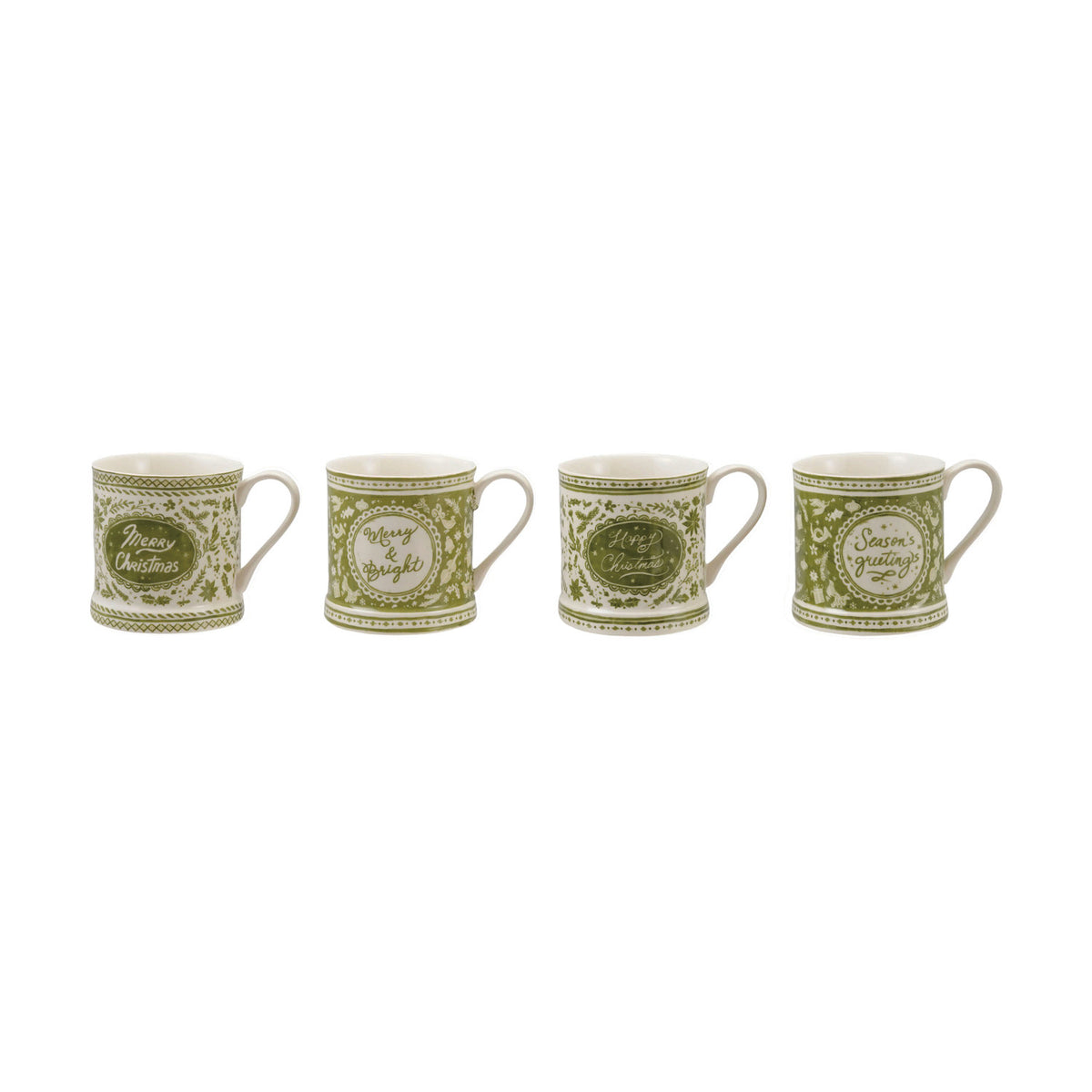 Design Shop Holiday Stoneware Mugs with Sayings, 12 oz., 4 Styles