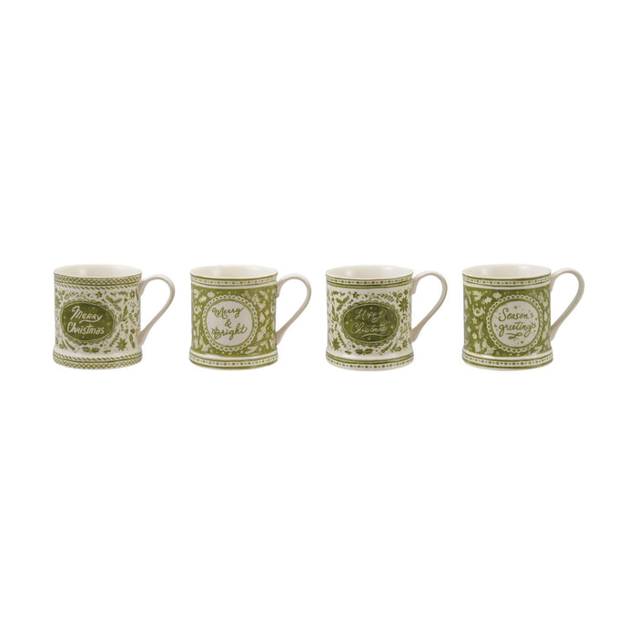 Design Shop Holiday Stoneware Mugs with Sayings, 12 oz., 4 Styles