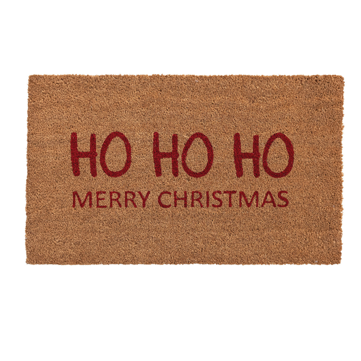 Design Shop Natural Coir HO HO HO Merry Christmas Doormat