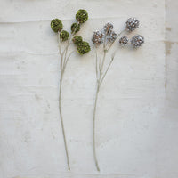 Design Shop Glittered Faux Pod Spray, Green, 25.5"H