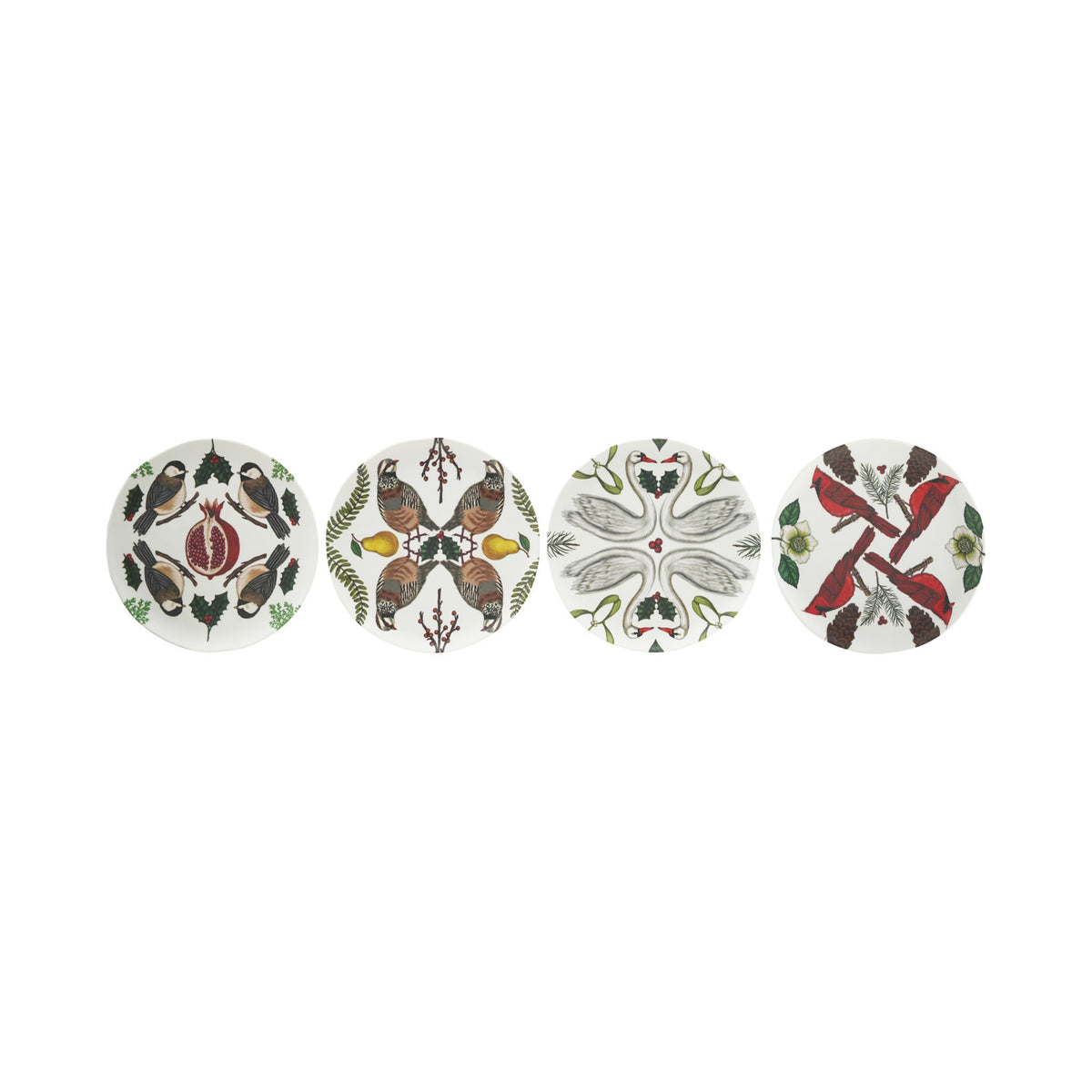 Design Shop Seasonal Botanical and Animal Melamine Plates, 4 Styles