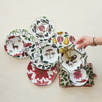 Design Shop Seasonal Botanical and Animal Melamine Plates, 4 Styles