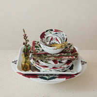 Design Shop Seasonal Botanical and Animal Scalloped Dishes, 4 Styles