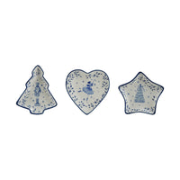 Design Shop White and Blue Holiday Ceramic Dishes, 3 Styles