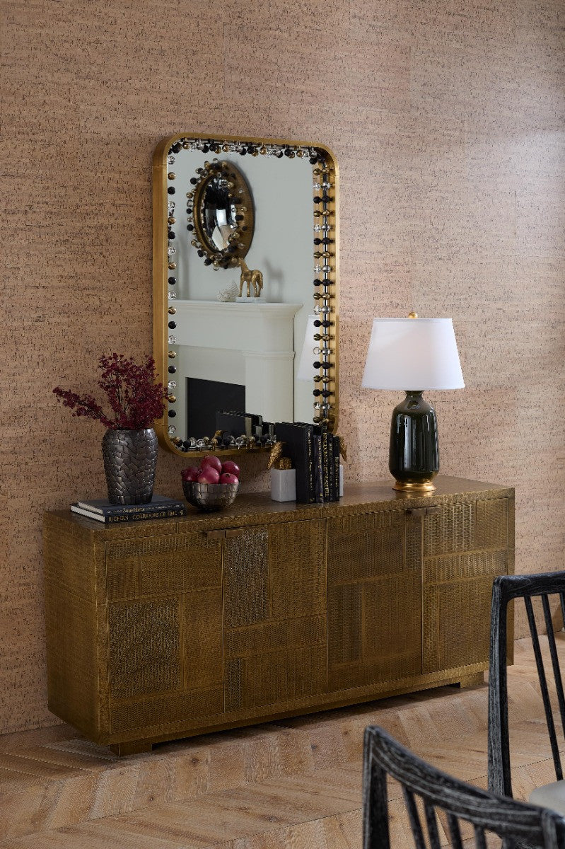 Villa & House Zoe Large Mirror, Antique Brass