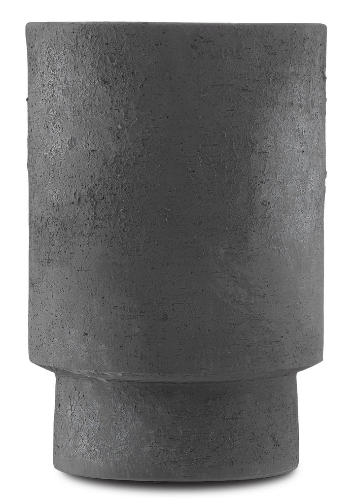 Currey and Company - 1200-0185 - Vase - Tambora - Black Ash