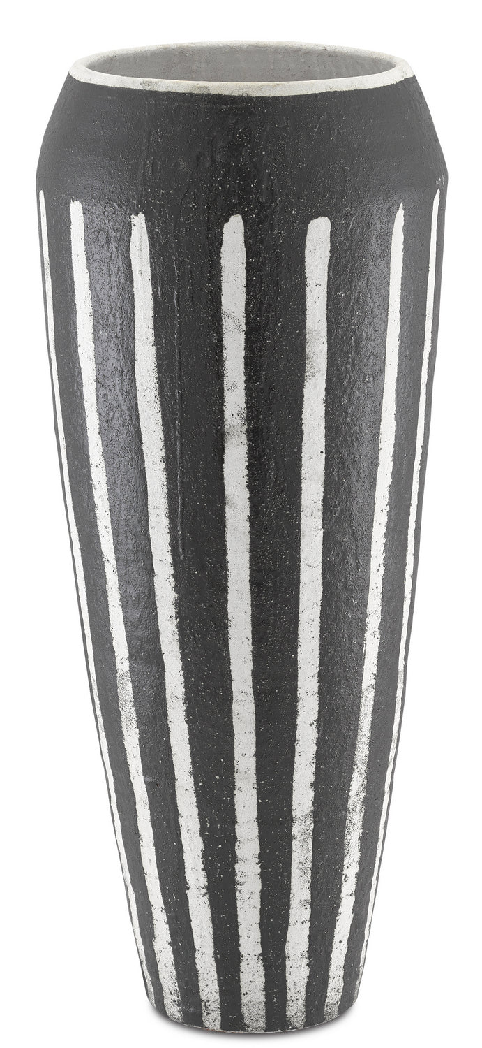 Currey and Company - 1200-0317 - Urn - Chibuto - Textured Black/White