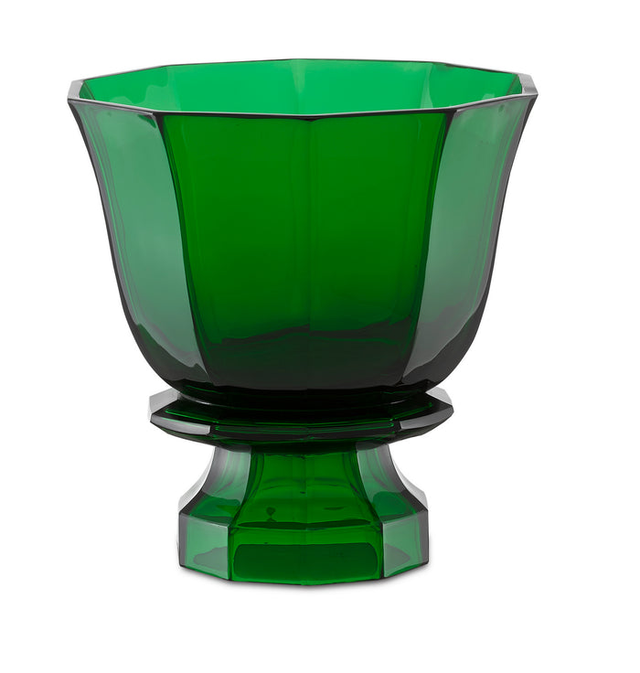 Currey and Company - 1200-0357 - Vase - Columbia - Emerald Green