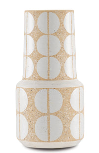 Currey and Company - 1200-0379 - Vase - Happy - Speckled Antique Khaki