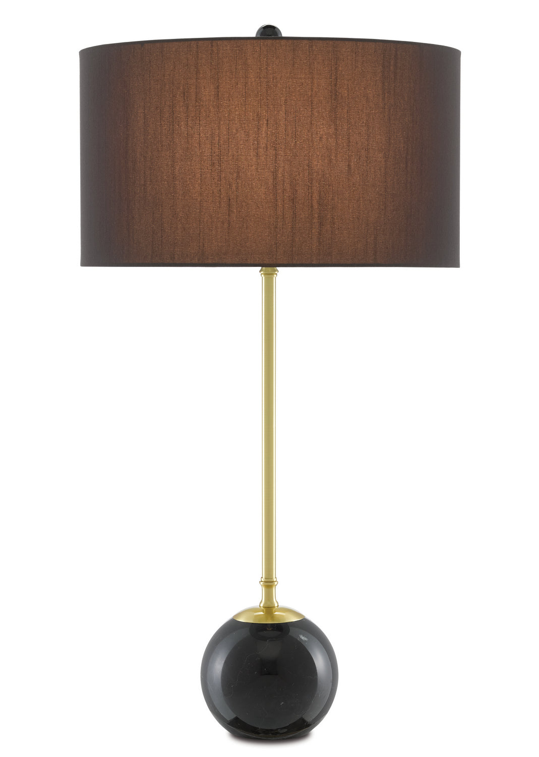 Currey and Company - 6000-0647 - One Light Table Lamp - Villette - Brass/Black