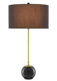 Currey and Company - 6000-0647 - One Light Table Lamp - Villette - Brass/Black