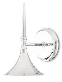 Currey and Company - 5000-0160 - One Light Wall Sconce - Barry Goralnick - Polished Nickel