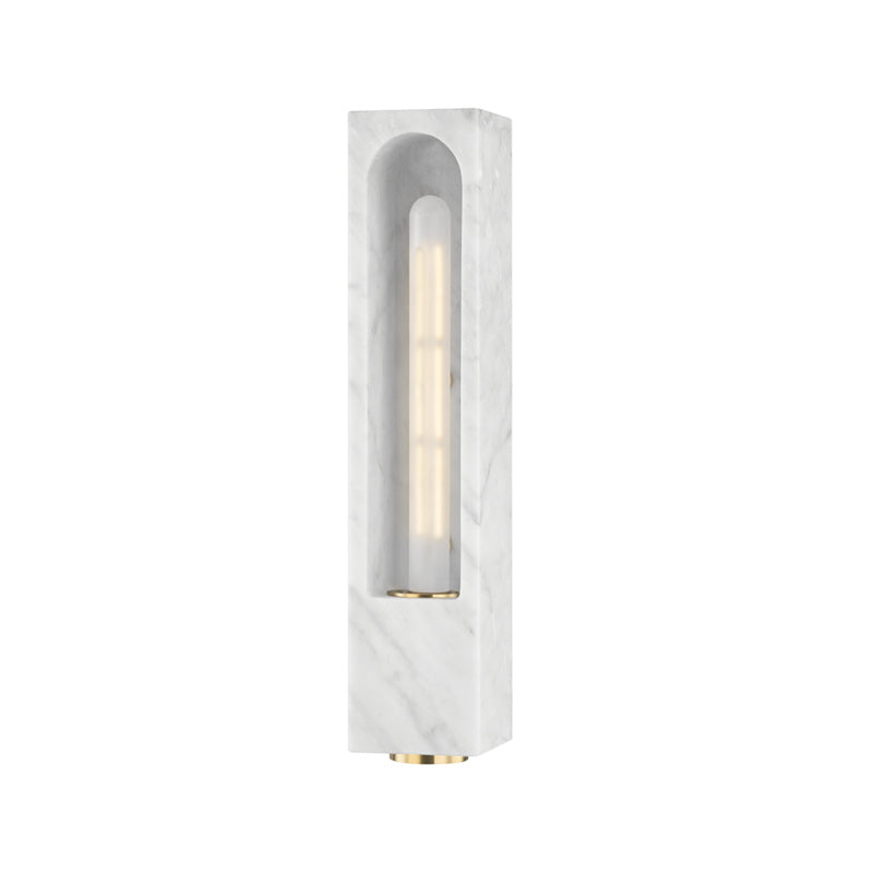 Hudson Valley - 3091-WM - One Light Wall Sconce - Erwin - White Marble