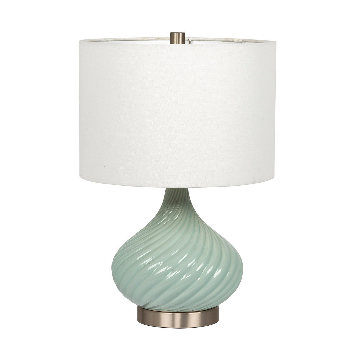 Craftmade - 86214 - One Light Table Lamp - Table Lamp - Chalk Blue Brushed Polished Nickel