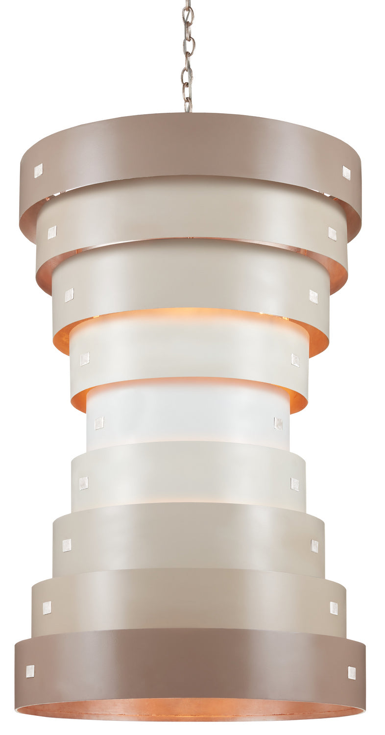 Currey and Company - 9000-0850 - Six Light Chandelier - Graduation Collection - Taupe/Champagne