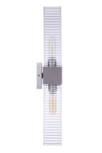 Craftmade - ZA4510-SA - Two Light Outdoor Wall Mount - Ridge - Satin Aluminum