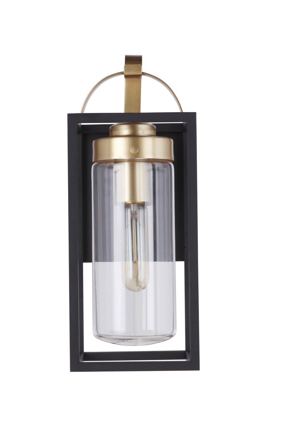 Craftmade - ZA4804-MNSB - One Light Outdoor Wall Mount - Neo - Midnight / Satin Brass