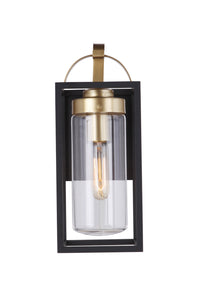Craftmade - ZA4804-MNSB - One Light Outdoor Wall Mount - Neo - Midnight / Satin Brass
