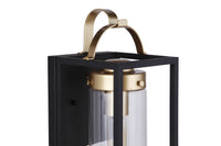 Craftmade - ZA4804-MNSB - One Light Outdoor Wall Mount - Neo - Midnight / Satin Brass