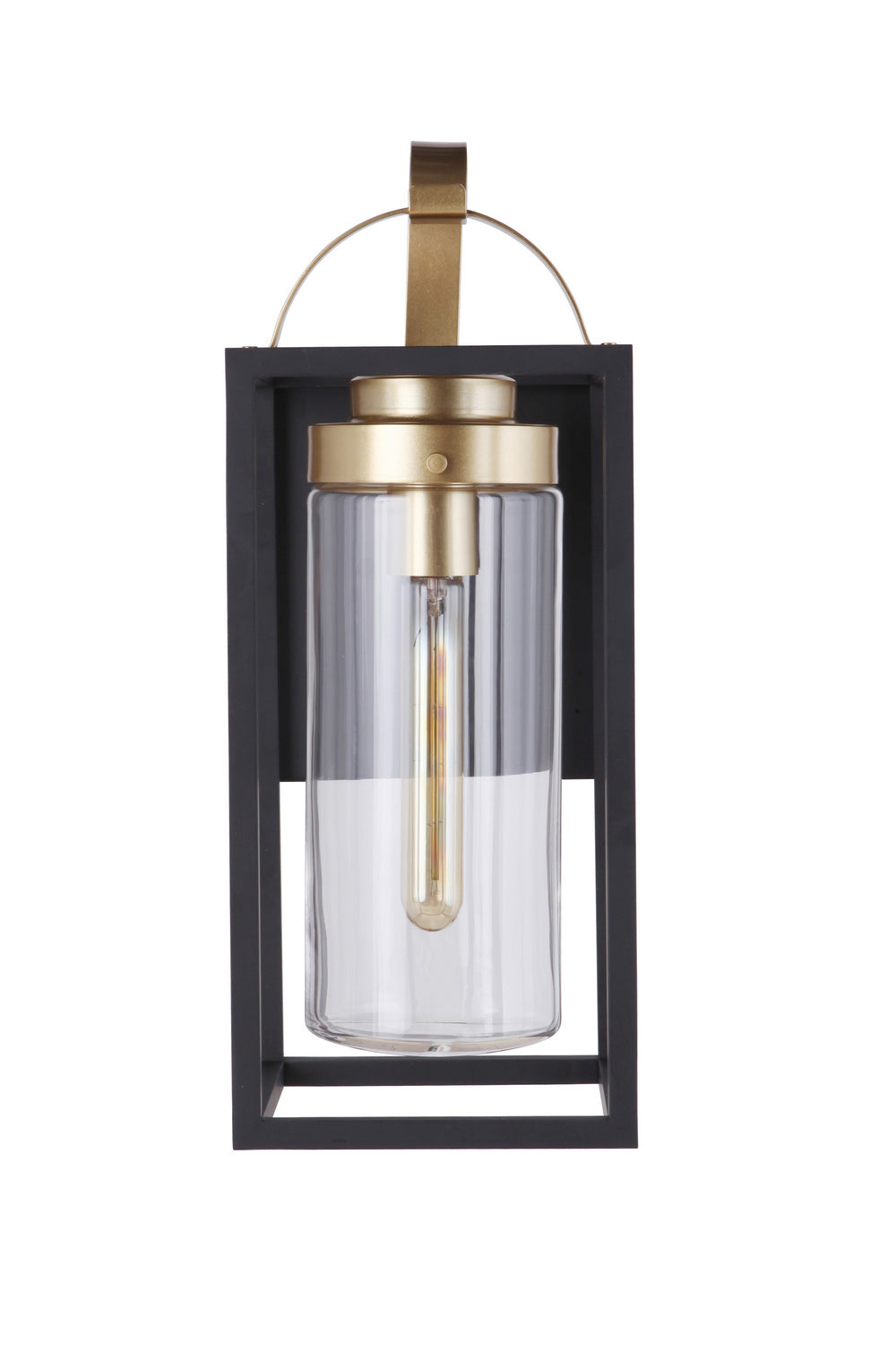 Craftmade - ZA4814-MNSB - One Light Outdoor Wall Mount - Neo - Midnight / Satin Brass